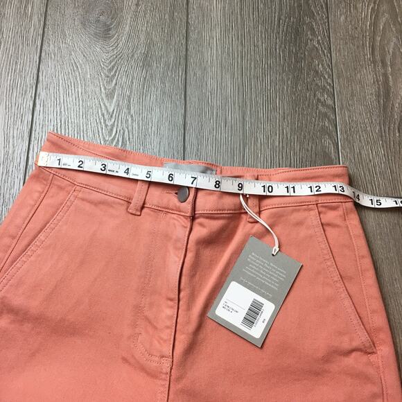 NWT Everlane The Wide-Leg Crop Pant in Coral/Salmon Pink Size 4 - Picture 8 of 8